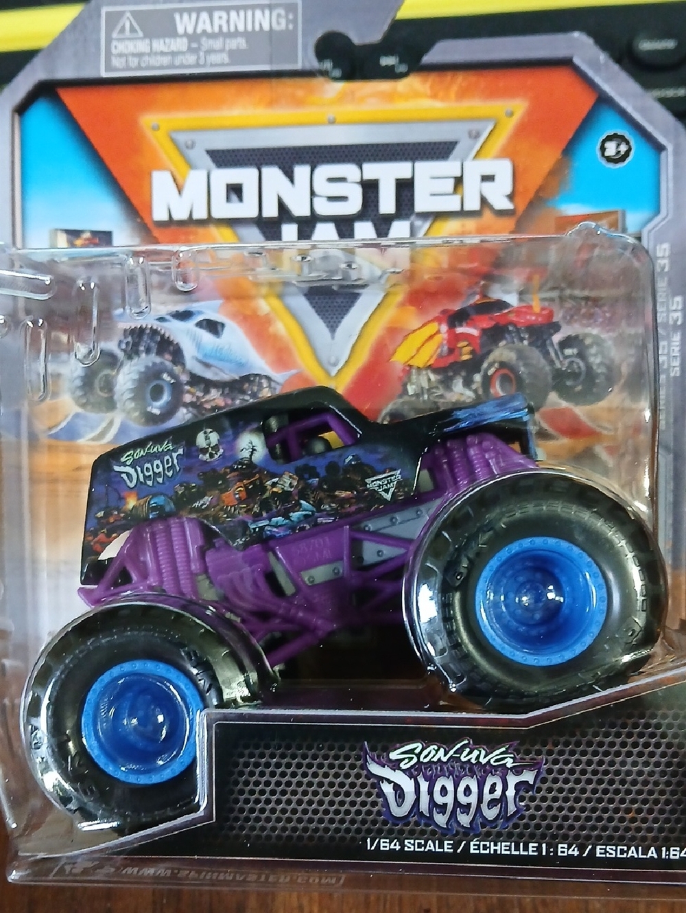 Son-Uva Digger Purple Chassis Monster Truck Toy Series 35